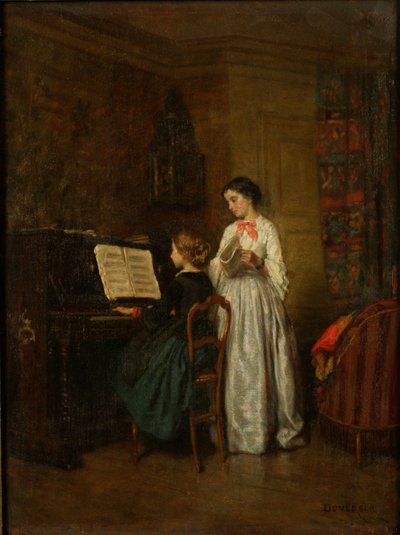 La leçon de musique - Theophile Emmanuel Duverger